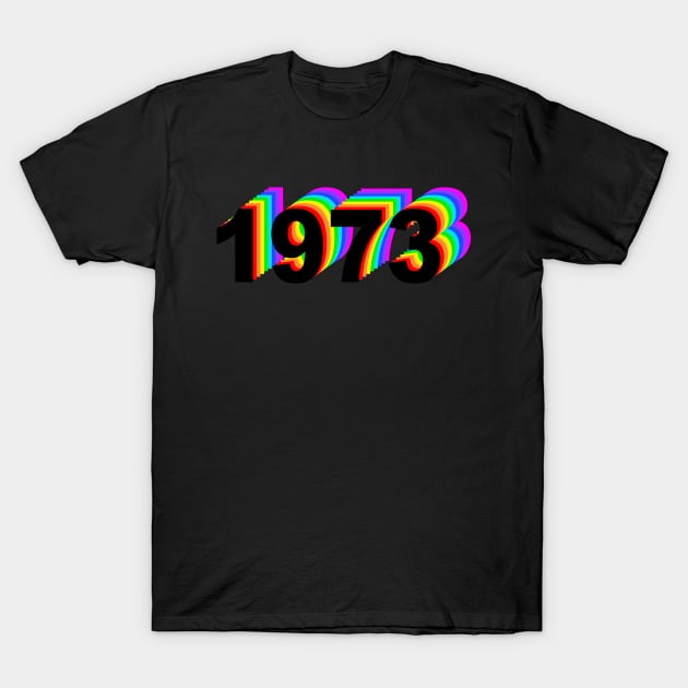 1973 Rainbow Style Volume 3D effect T-Shirt by Vladimir Zevenckih